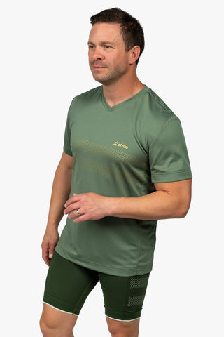 Summit Green Bike Shirt - Stripes