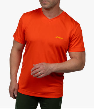 Hi-Viz Orange Bike Shirt - Logo