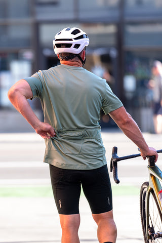 2025 Men's Core Short Sleeve Jersey Summit Green - Logo - El Roo Bike