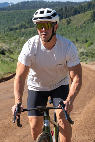 2025 Men's Core Short Sleeve Jersey Glacier Gray - Logo - El Roo Bike