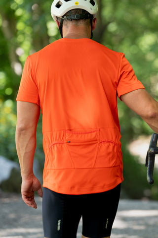 Hi-Viz Orange Bike Shirt - Logo
