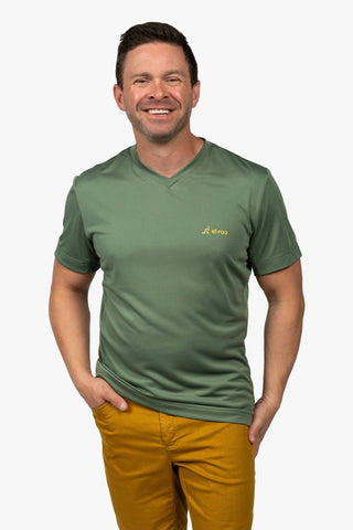 2025 Men's Core Short Sleeve Jersey Summit Green - Logo - El Roo Bike