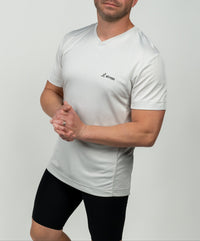 2025 Men's Core Short Sleeve Jersey Glacier Gray - Logo