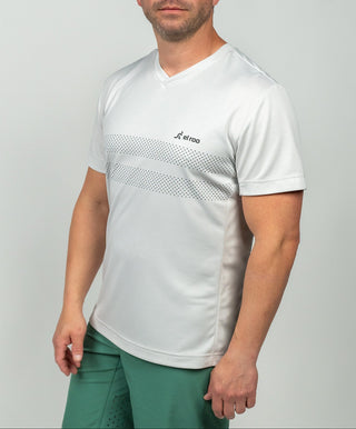 2025 Men's Core Short Sleeve Jersey Glacier Gray - Stripes - El Roo Bike