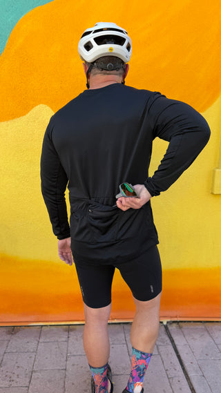 Long Sleeve Bike Shirt with Super Pockets