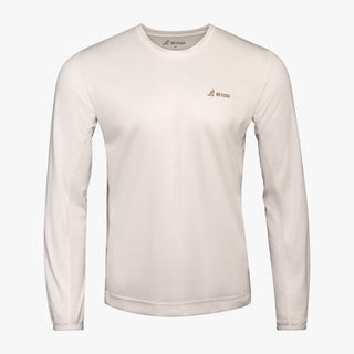 White Men's Element Long Sleeve Relaxed Fit Bike Jersey - El Roo Bike