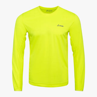Yellow Men's Element Long Sleeve Relaxed Fit Bike Jersey - El Roo Bike