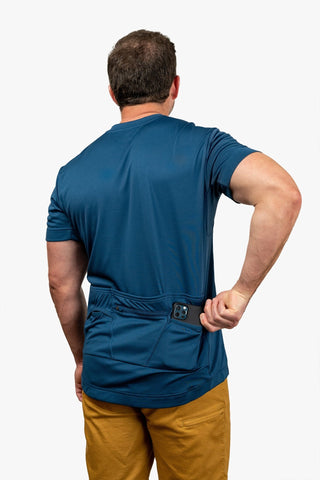 2024 Men's Core Short Sleeve Jersey OG Blue - Stripes - El Roo Bike